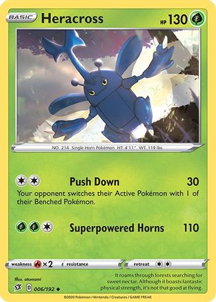 Heracross 006  SWSH02 Rebel Clash - Uncommon