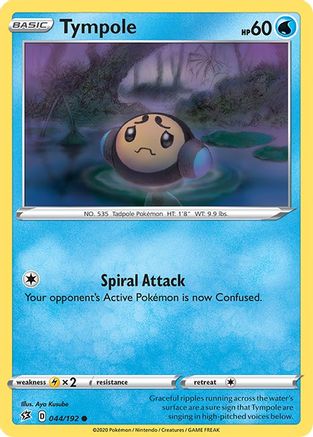 Tympole 044/192  - Reverse Holofoil SWSH02 Rebel Clash - Common