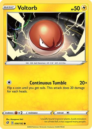 Voltorb 056  SWSH02 Rebel Clash - Common