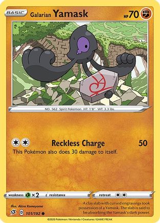 Galarian Yamask 101  SWSH02 Rebel Clash - Common