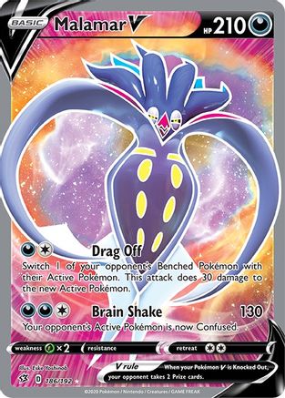 Malamar V (Full Art)  - Holofoil SWSH02 Rebel Clash - Ultra Rare