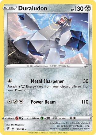 Duraludon 138  - Holofoil SWSH02 Rebel Clash - Holo Rare