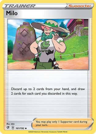 Milo 161/192  SWSH02 Rebel Clash - Uncommon