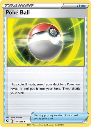 Poke Ball 164  SWSH02 Rebel Clash - Uncommon