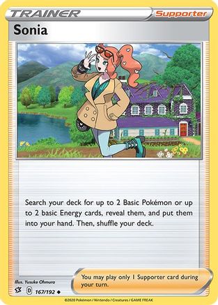 Sonia 167  SWSH02 Rebel Clash - Uncommon