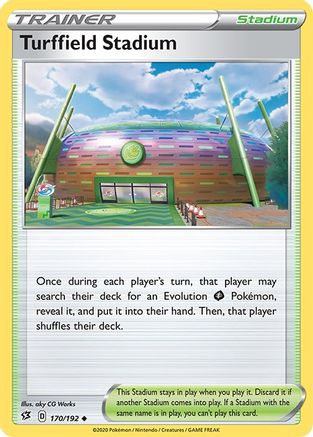 Turffield Stadium 170  - Reverse Holofoil SWSH02 Rebel Clash - Uncommon