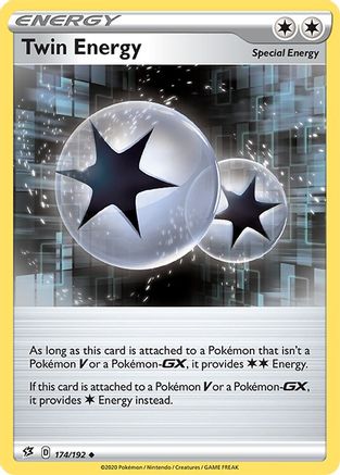 Twin Energy 174  - Reverse Holofoil SWSH02 Rebel Clash - Uncommon