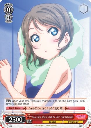 "Now Then, Where Shall We Go?" You Watanabe (LSS/W53-TE11 TD) - Love Live! Sunshine!! Extra Booster