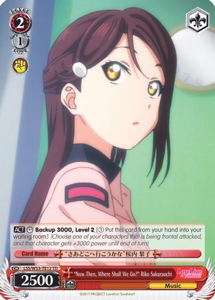 "Now Then, Where Shall We Go?" Riko Sakurauchi (LSS/W53-TE12 TD) - Love Live! Sunshine!! Extra Booster