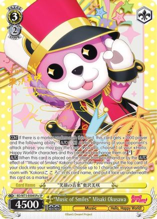 "Music of Smiles" Misaki Okusawa (SP) (A) (BD/W73-E004SPa SP) - BanG Dream! Vol.2