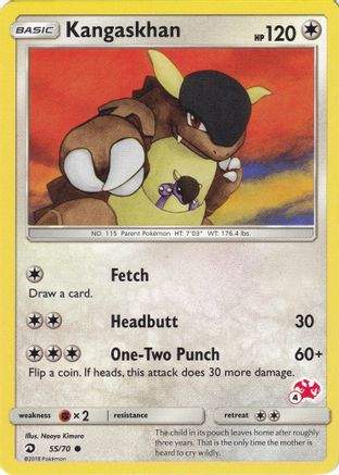 Kangaskhan - 55/70 (#4 Charizard Stamped)/70  Battle Academy - Promo