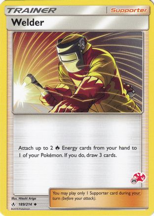 Welder - 189/214 (#25 Charizard Stamped)/214  Battle Academy - Promo