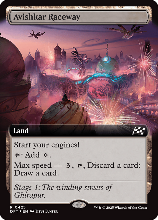 Avishkar Raceway (Extended Art) (DFT-425) - Aetherdrift: (Extended Art) Foil
