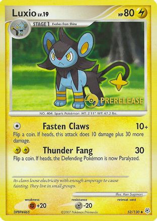 Luxio - 52/130 (Prerelease)/130  Nintendo Promos - Promo