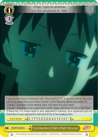 Up Up Down Down Left Right Left Right! There you go! (KS/W76-E024 U) - KonoSuba The Movie: Legend of Crimson