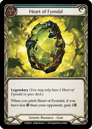 Heart of Fyendal (WTR000) - Welcome to Rathe Unlimited Edition Rainbow Foil