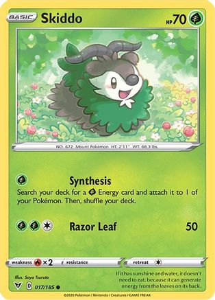 Skiddo 017  SWSH04 Vivid Voltage - Common