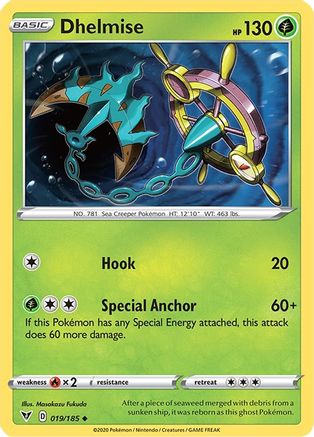 Dhelmise 019  SWSH04 Vivid Voltage - Uncommon