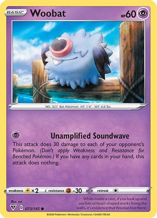 Woobat 073  SWSH04 Vivid Voltage - Common