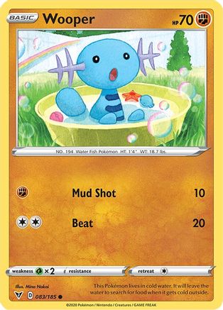 Wooper 083  - Reverse Holofoil SWSH04 Vivid Voltage - Common
