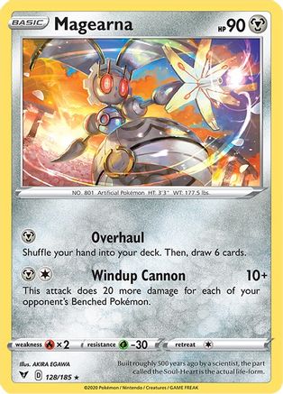 Magearna 128  - Holofoil SWSH04 Vivid Voltage - Holo Rare