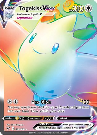 Togekiss VMAX (Secret) 191  - Holofoil SWSH04 Vivid Voltage - Secret Rare