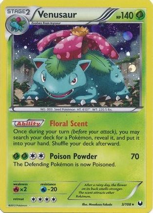 Venusaur - 3/108 (Cosmos Holo)/108  - Holofoil Blister Exclusives - Promo