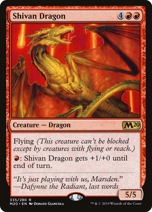 Shivan Dragon [Core Set 2020]