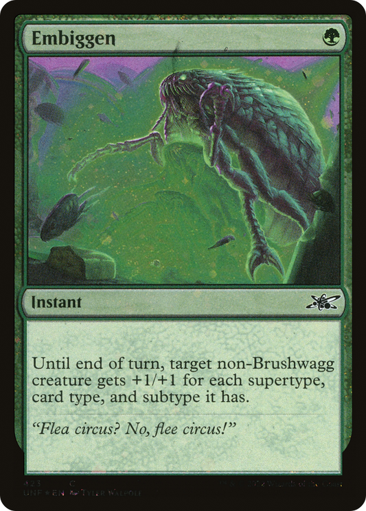 Embiggen (Galaxy Foil) (UNF-423) - Unfinity Foil