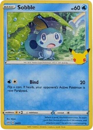 Sobble 024/25  McDonalds 25th Anniversary Promos - Promo