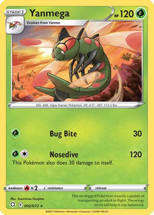 Yanmega 002  Shining Fates - Rare