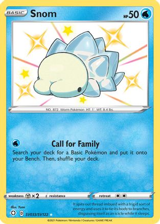 Snom SV033  - Holofoil Shining Fates Shiny Vault - Shiny Holo Rare