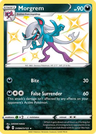 Morgrem SV084  - Holofoil Shining Fates Shiny Vault - Shiny Holo Rare