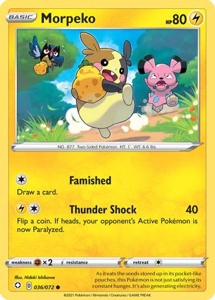 Morpeko (036) 036  - Reverse Holofoil Shining Fates - Common