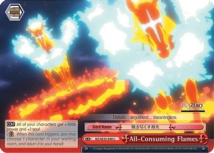 All-Consuming Flames (Parallel Foil) (RZ/SE35-E49 U) - Re:ZERO: The Frozen Bond