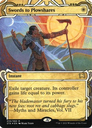Swords to Plowshares (Foil Etched) [Strixhaven: School of Mages Mystical Archive]