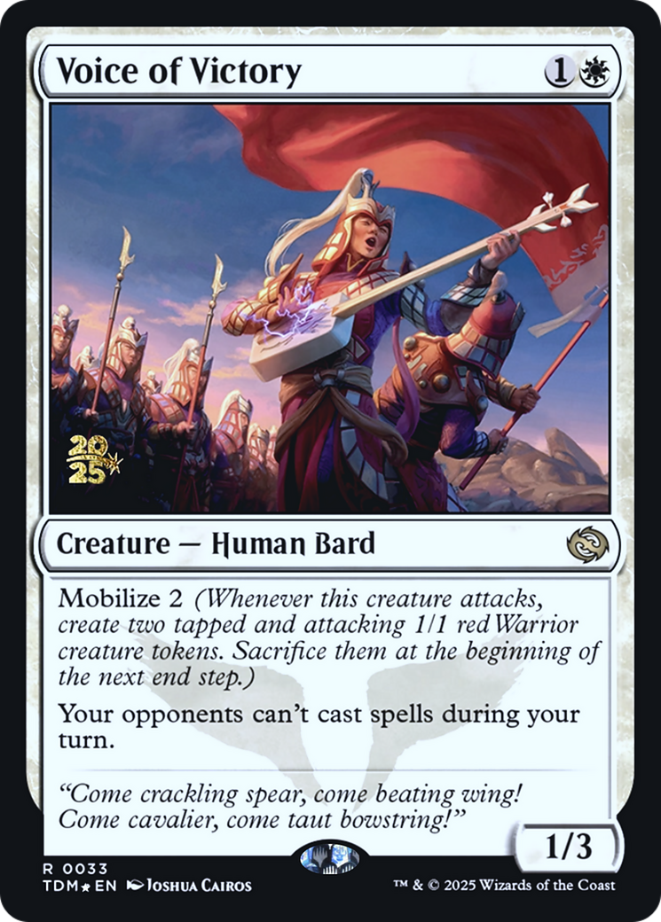 Voice of Victory [Tarkir: Dragonstorm Prerelease Promos]