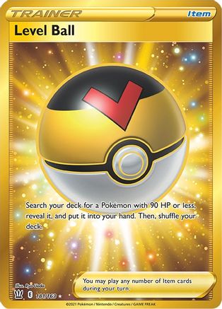 Level Ball (Secret) 181  - Holofoil SWSH05 Battle Styles - Secret Rare