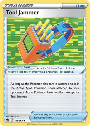 Tool Jammer 136  SWSH05 Battle Styles - Uncommon