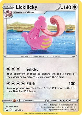 Lickilicky 114  SWSH05 Battle Styles - Rare