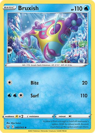 Bruxish 043  SWSH05 Battle Styles - Uncommon