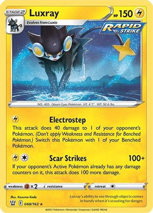 Luxray 048  - Holofoil SWSH05 Battle Styles - Holo Rare