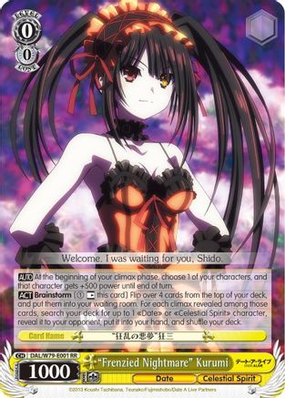 "Frenzied Nightmare" Kurumi (DAL/W79-E001 RR) - Date A Live