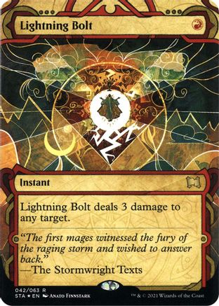 Lightning Bolt (Foil Etched) [Strixhaven: School of Mages Mystical Archive]