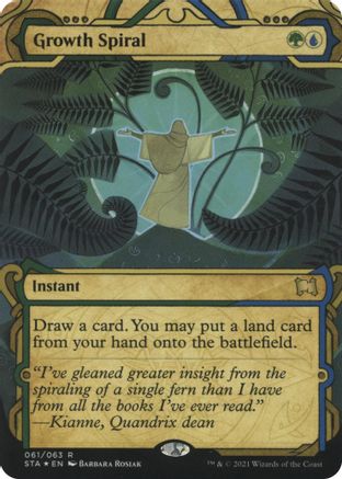 Growth Spiral (Foil Etched) [Strixhaven: School of Mages Mystical Archive]