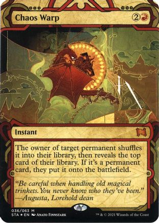 Chaos Warp (Foil Etched) [Strixhaven: School of Mages Mystical Archive]
