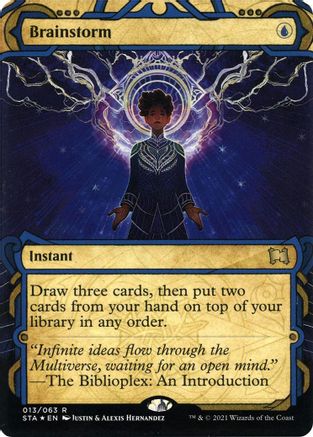 Brainstorm (Foil Etched) [Strixhaven: School of Mages Mystical Archive]