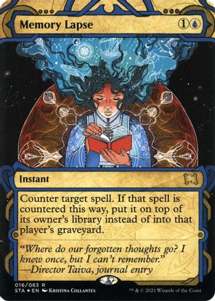 Memory Lapse (Foil Etched) [Strixhaven: School of Mages Mystical Archive]