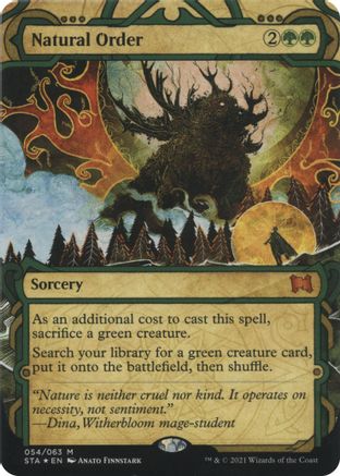 Natural Order (Foil Etched) [Strixhaven: School of Mages Mystical Archive]