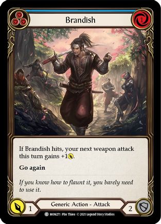 Brandish (Blue) (MON271) - Monarch 1st Edition